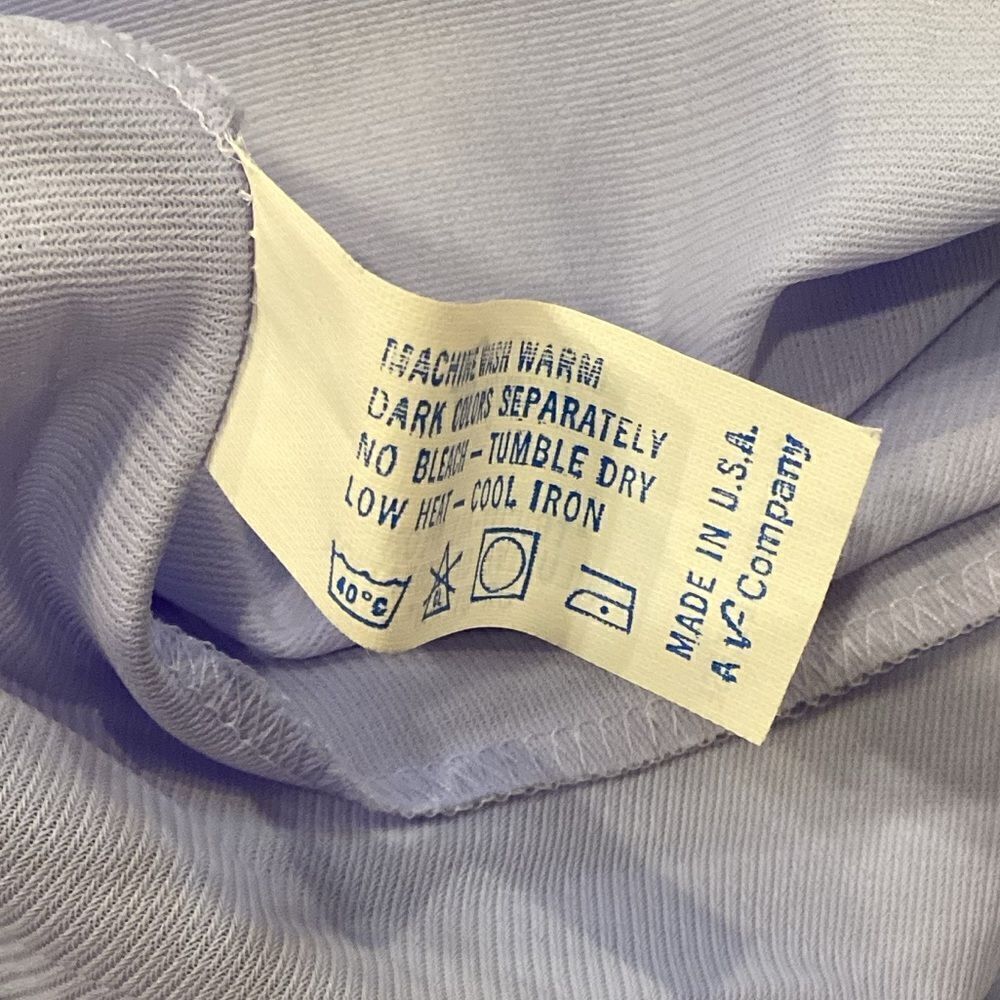 Vintage Vanity Fair Periwinkle Sleep gown USA Floral Detail Size Medium - Picture 7 of 11